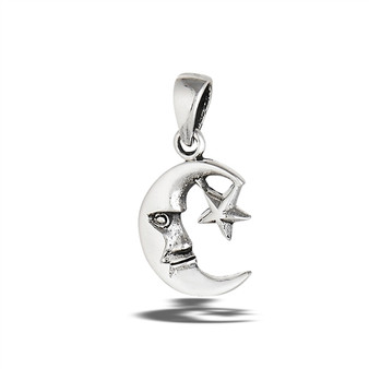 Moon and Star Pendant