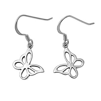 Butterfly Stencil Cutout Dangle Earrings