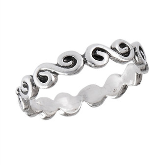 Swirl Band Ring