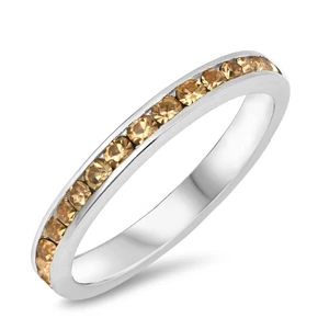 November Birthstone Band - Champagne