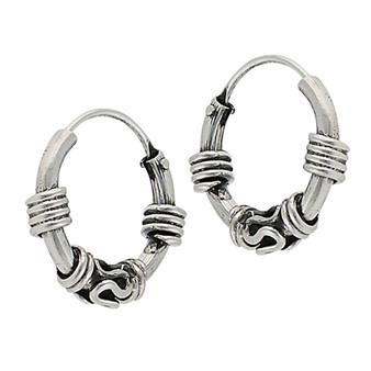 Small Bali Hoop Earrings