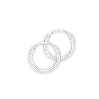1.5 mm X 13 mm Continuous Hoop Earrings