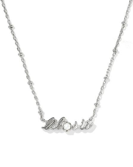 Lil Sis Short Pendant Necklace - Silver Lil Sis Short Pendant Necklace - Silver