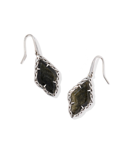 Adeline Drop Earrings in Vintage Silver