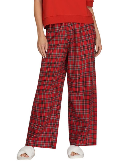 Red Christmas Plaid Pants with Pockets Red Christmas Plaid Pants with Pockets