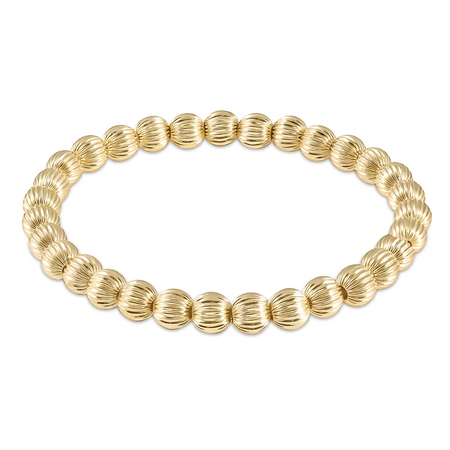 Dignity Gold 6mm Beaded Bracelet