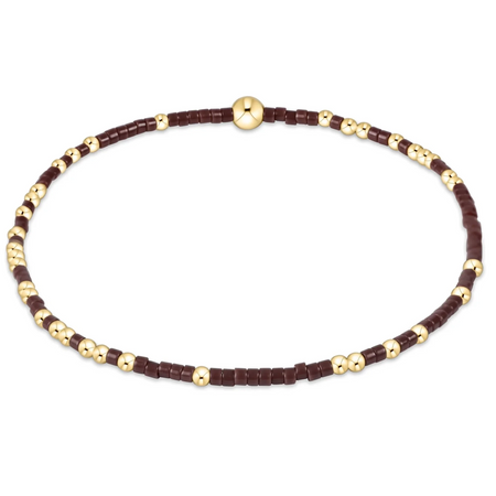 Hope Unwritten Beaded Bracelet - Chocolate