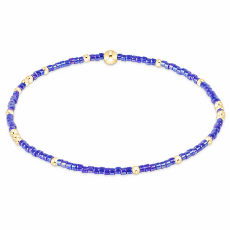 Hope Unwritten Beaded Bracelet - Blue Metallic