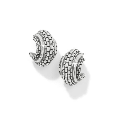 Ferrara Scala Hooop Earrings - Silver