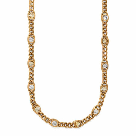 Trust Life Necklace - Gold CZ