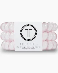 Large Hair Ties - Rose Water Pink