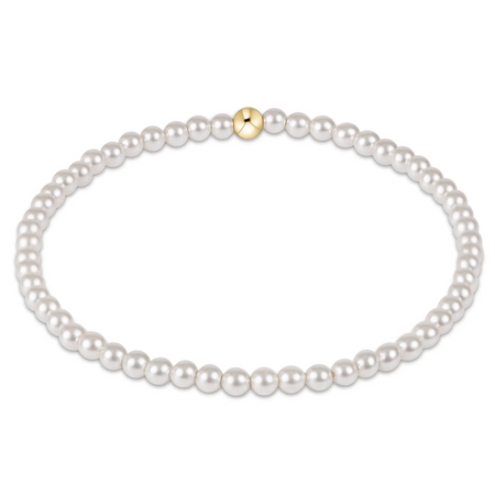E-Girl Classic Pearl 3mm Bead Bracelet