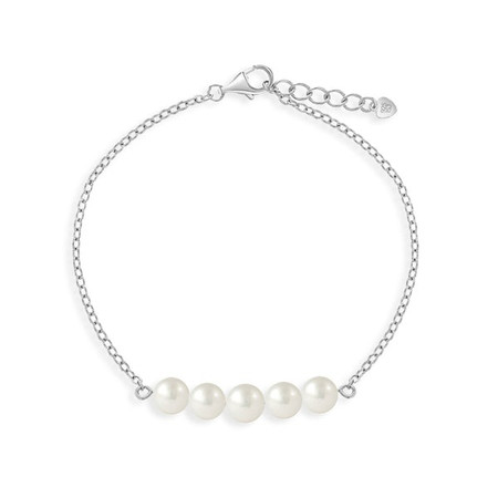 Children's Freshwater Pearl & Link Bracelet - 6.5"