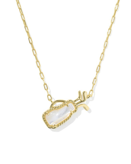 Golf Short Pendant Necklace in Gold