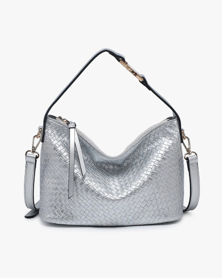 Kinsley Faux Woven Satchel