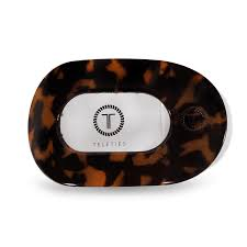 Round Small Flat Hair Clip - Tortoise