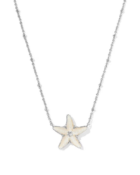 Parker Starfish Short Pendant Necklace - Silver