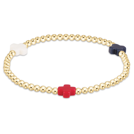 Signature Cross 3mm Gold - Firecracker