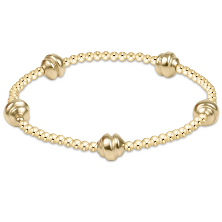 Admire Small Gold 2.5mm Beaded Bracelet - Gold