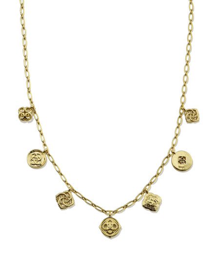 Kendra Scott Dira Charm Necklace in Gold