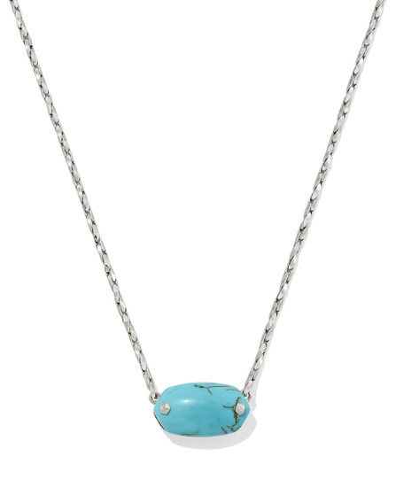 Kendra Scott Elisa Riveted Pendant Necklace in Silver