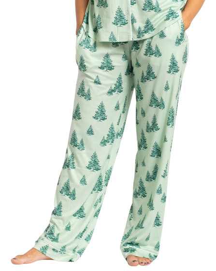 Christmas Tree Print Lounge Pants with Pockets