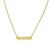 Horizontal Bar Necklace - Vermeil Horizontal Bar Necklace - Vermeil