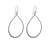 Wide Hammered Teardrop Earrings Wide Hammered Teardrop Earrings