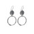 Double Hammered Circle Earrings Double Hammered Circle Earrings