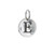 Round Stamped E Pendant