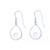 Teardrop Dangle Earrings with Swirl