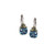 Anvil Square Cut French Wire Earrings - Aqua Anvil Square Cut French Wire Earrings - Aqua
