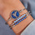 Hummingbird Bangle Bracelet in Dark Blue Hummingbird Bangle Bracelet in Dark Blue