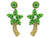 Beaded Palm Tree Earrings
