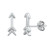 3D Arrow Stud Earrings 3D Arrow Stud Earrings