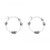 Small Three Station Bali Loop and Wire Hoop Earrings - 16mm