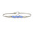 Birthstone Starlight Bangle Bracelet - September