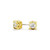 Diamante 1 Carat Stud Earrings - Gold