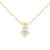 Diamante CZ 2 Carat Facet Necklace - Gold