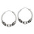 Bali Beaded Squiggle Continuous Hoop Earrings