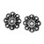 Bali Flower Beaded Post Stud Earrings