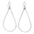 Long Oval Hammered Teardrop Earrings Long Oval Hammered Teardrop Earrings