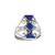 Triangle and Diamond Lapis Ring