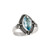 Marquis Shaped Blue Topaz Ring