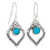 Open Beaded Teardrop Earrings with Turquoise Open Beaded Teardrop Earrings with Turquoise