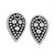 Bali Beaded Teardrop Stud Earrings