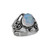 Open Cutout Cigar Style Ring with Moonstone Open Cutout Cigar Style Ring with Moonstone