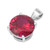 Birthstone Pendant with Ruby CZ Birthstone Pendant with Ruby CZ