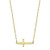 Sideways Cross Pendant Necklace - Gold Sideways Cross Pendant Necklace - Gold