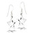 Open High Polish Star Dangle Earrings Open High Polish Star Dangle Earrings